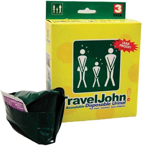 travel john urinal bags|Resealable Disposable Urinal – TravelJohn Products.